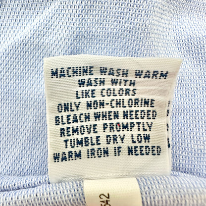 Ralph Lauren Oxford Shirt Dress Womens Large Blue 100% Cotton Knit Long Sleeves