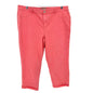 Chicos Size 3 Capri Pants Womens XL 16 Pink Cotton Blend Stretch Pockets