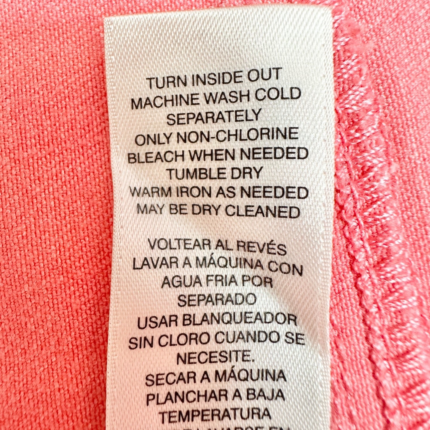 Chicos Size 3 Capri Pants Womens XL 16 Pink Cotton Blend Stretch Pockets