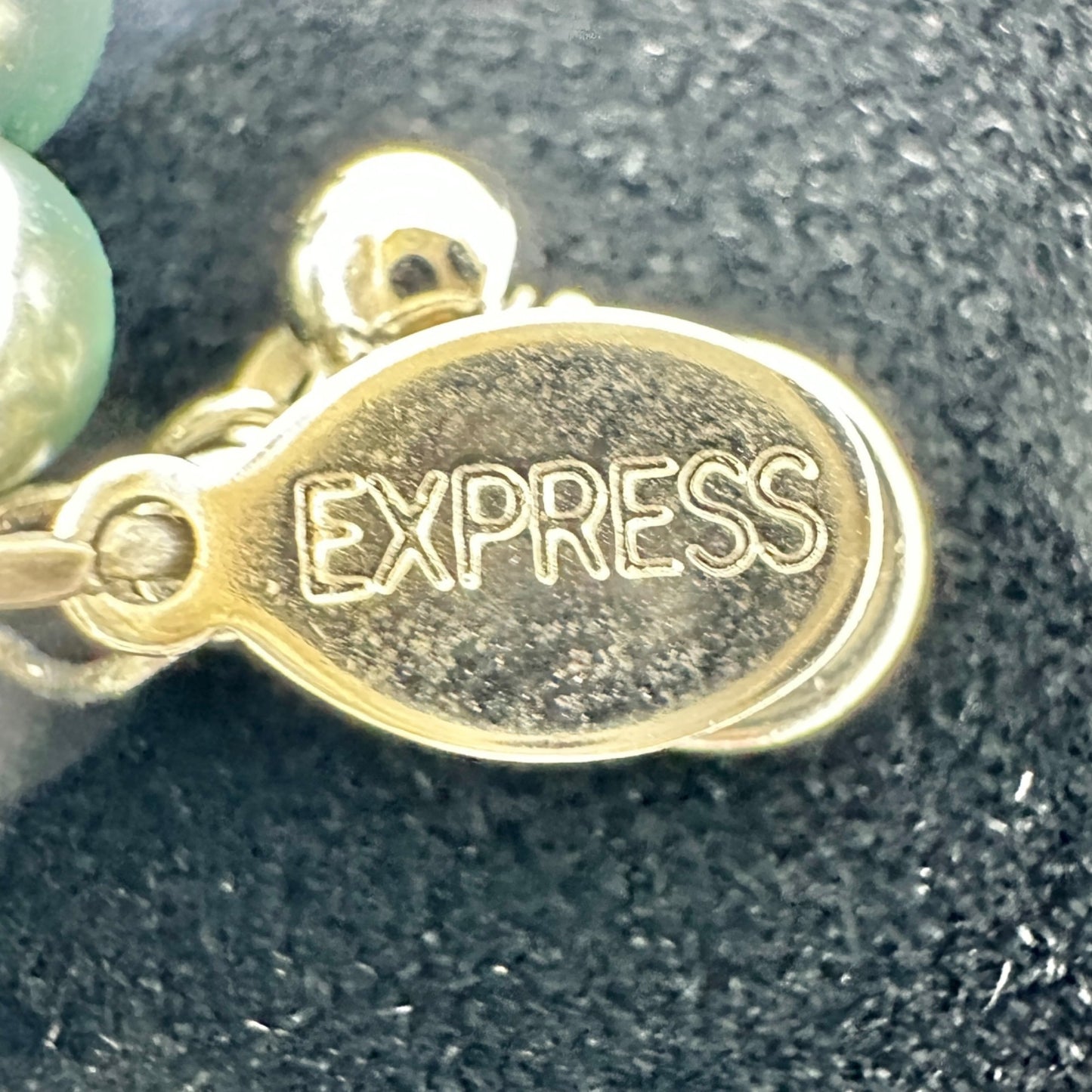 Elegant Express Graduated Gray Faux Pearl Choker Necklace Lobster Clasp 15 inch