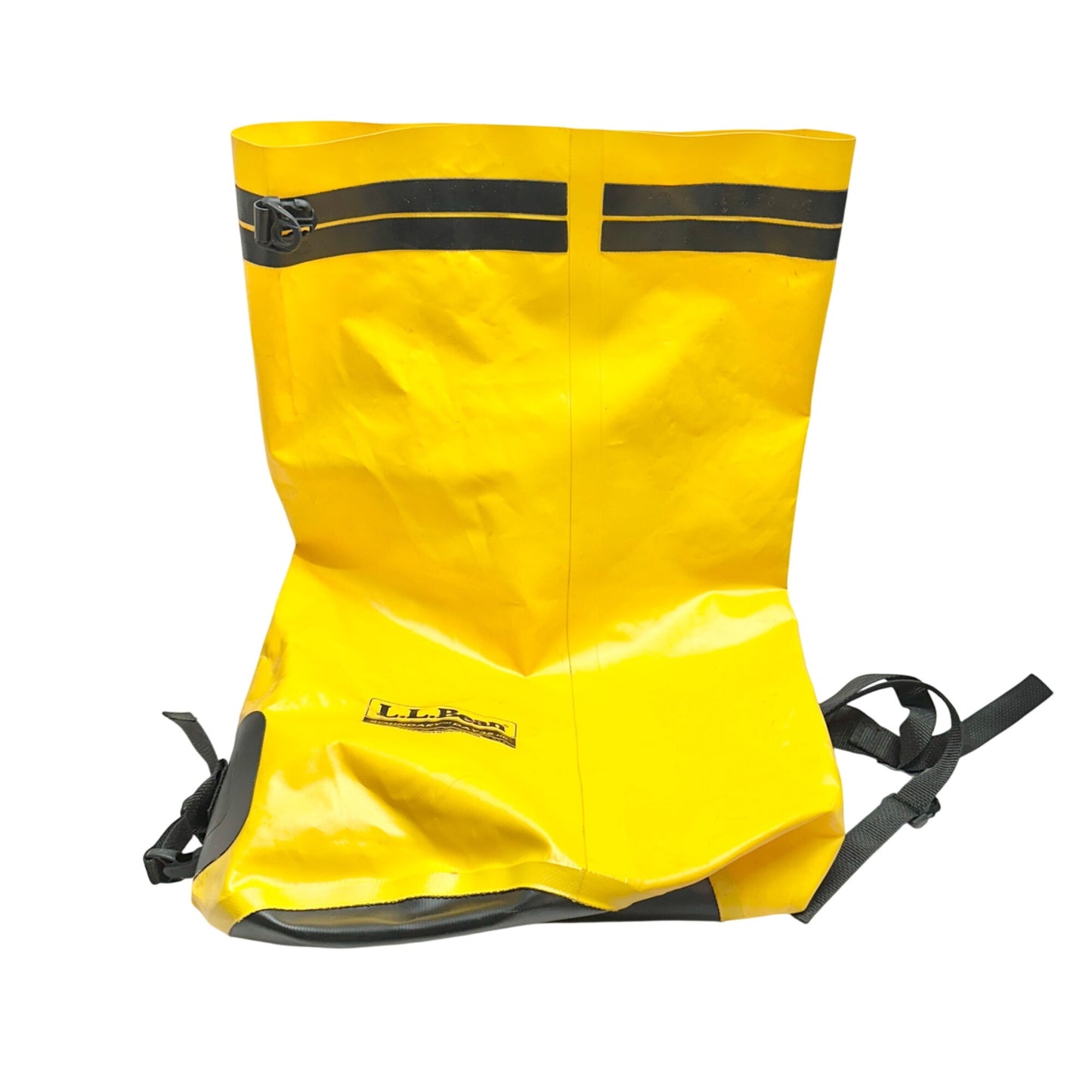 LL Bean Boundary Day 35 HD Yellow Roll-Top Waterproof Backpack USA Made 31x19