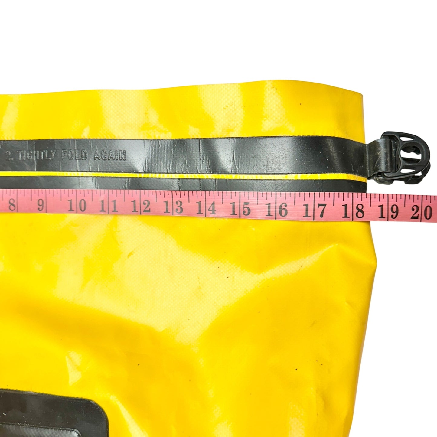 LL Bean Boundary Day 35 HD Yellow Roll-Top Waterproof Backpack USA Made 31x19