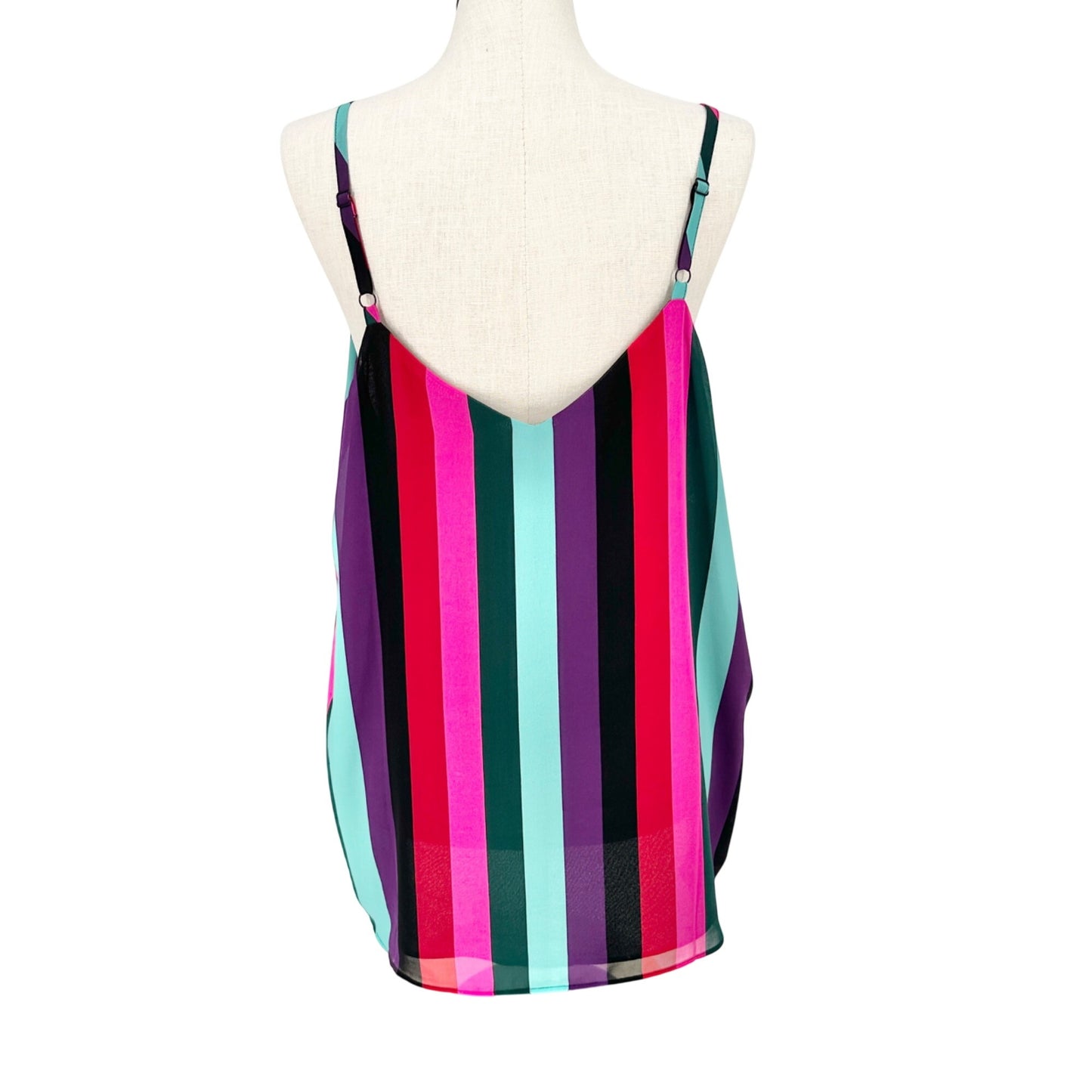 Torrid 3 Sophie Sleeveless Swing Cami Top Bright Multicolor Stripe Size 22-24