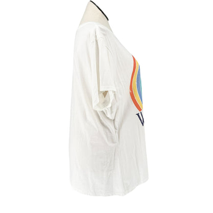 Wanderlust Graphic Tee White 3XL Cotton Ring Spun Relaxed Fit by Port & Company