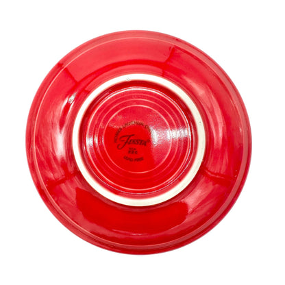 Fiesta Homer Laughlin Saucer Plate Vibrant Red Ceramic Lead-Free USA Made