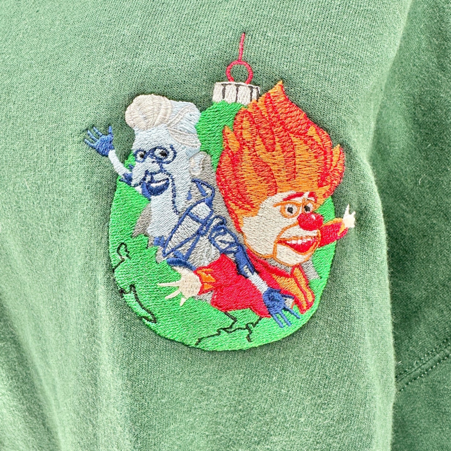 The Year Without A Santa Claus Sweatshirt 3XL Heat Miser Snow Miser Embroidered