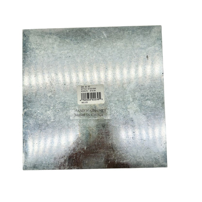 Napkin Holder Aluminum Silver and Neon Green 7 X 7 X 3.5 Durable Stylish Storage