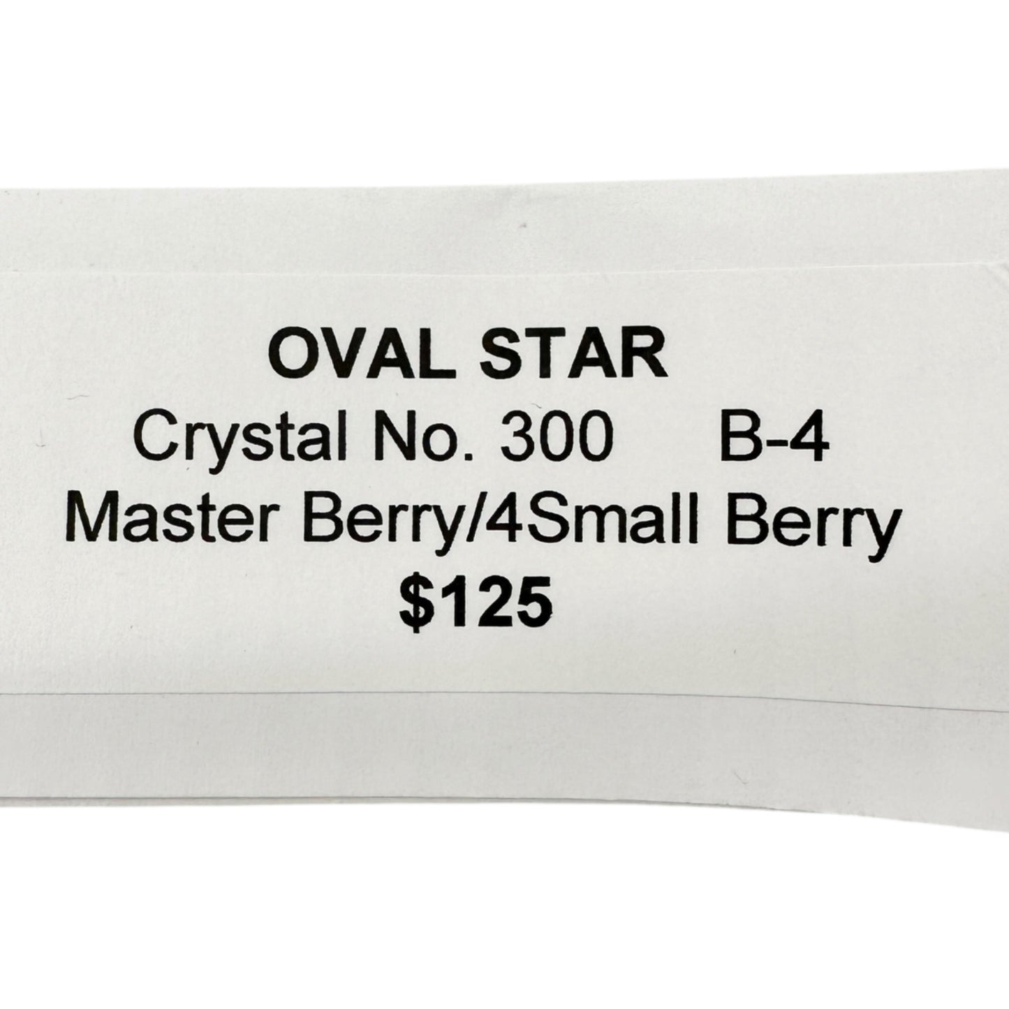 Oval Star Crystal No 300 Berry Bowl 11 pc Set Textured Vintage Childs Tableware