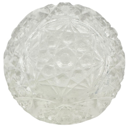 Oval Star Crystal No 300 Berry Bowl 11 pc Set Textured Vintage Childs Tableware