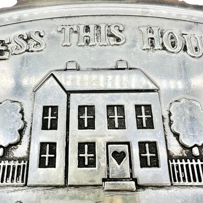Vintage Wilton Metal Tray Bless This House Metal Serving Dish