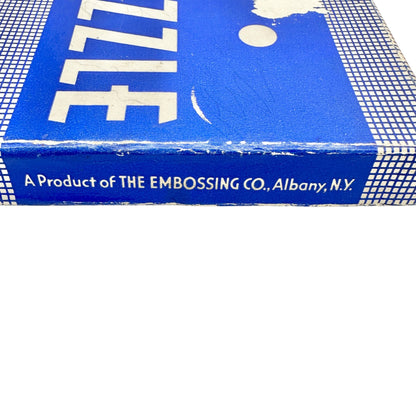 Vtg 15 Puzzle Game Complete Box Instructions Embossing Co Albany NY No 3209 USA