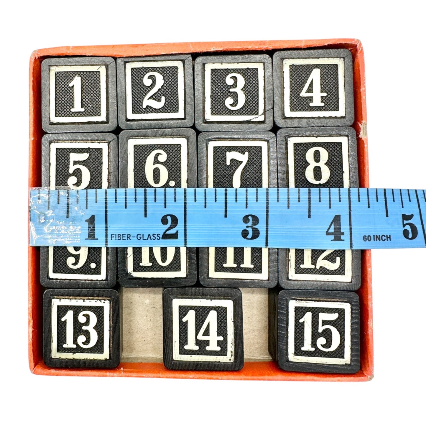 Vtg 15 Puzzle Game Complete Box Instructions Embossing Co Albany NY No 3209 USA