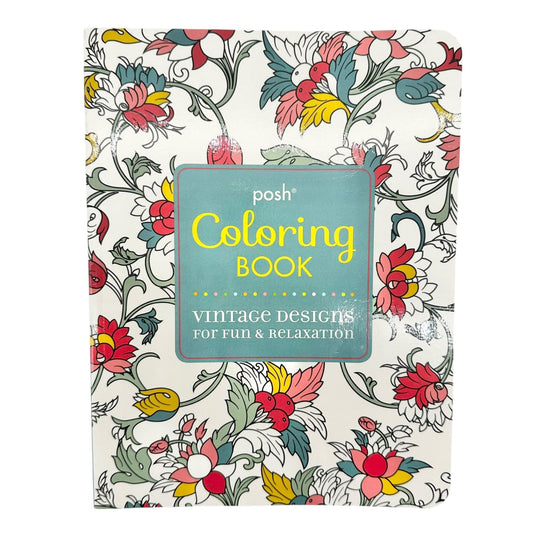 Posh Adult Coloring Book: Vintage Designs for Fun & Relaxation