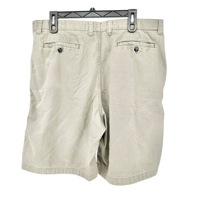 Club Room Shorts Mens Size 38 Dark Khaki Cotton Flat Front