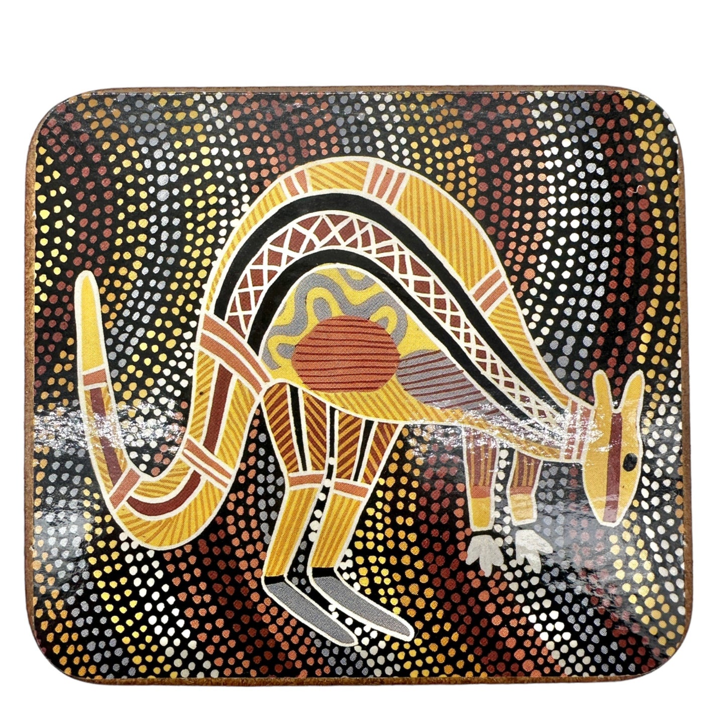 The Australian Collection Box of 6 Coasters Kangaroo Crocodile Turtle