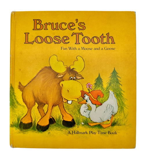 Bruce's Loose Tooth Hallmark Play-Time Book (1974) String Intact Excellent Vintage Book