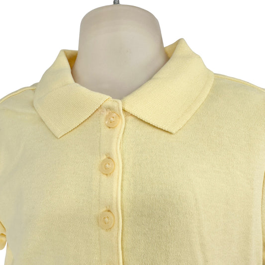 Wonder Nation Girls Uniform Short Sleeve Polo-style Yellow XS Tagless Comfort