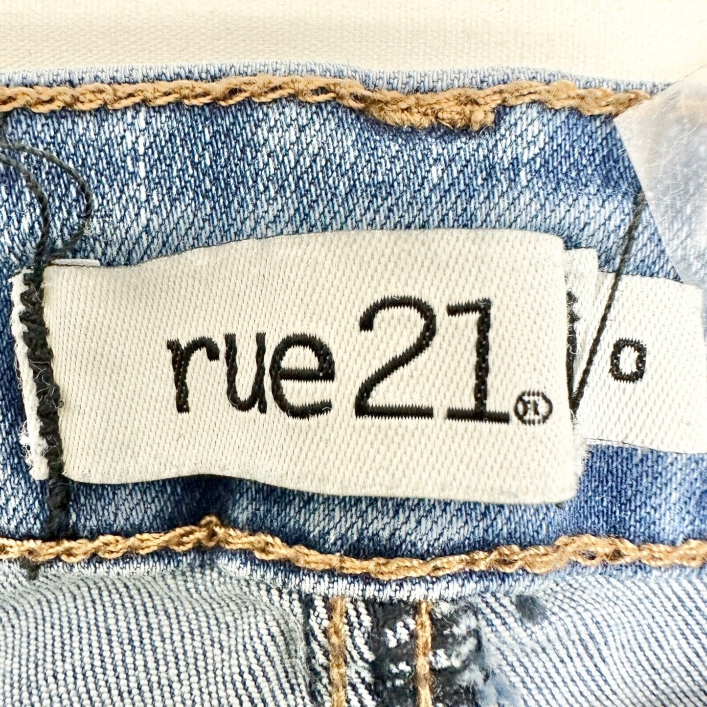 Rue 21 Jeans Women's Size 0 Blue Denim High-Rise Deconstructed