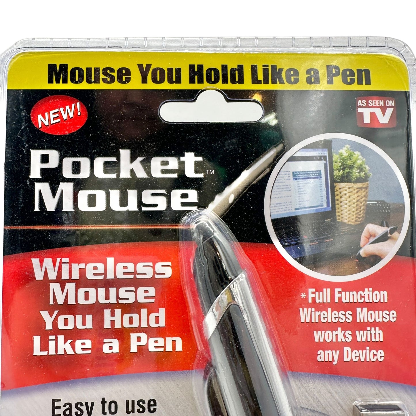 As Seen on TV "Pocket Mouse" Wireless Pen-Shaped Mouse With USB Receiver NIP