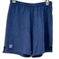 Vintage Russell Athletic Shorts Mens M Navy Blue Cotton Poly Blend Elastic Waist