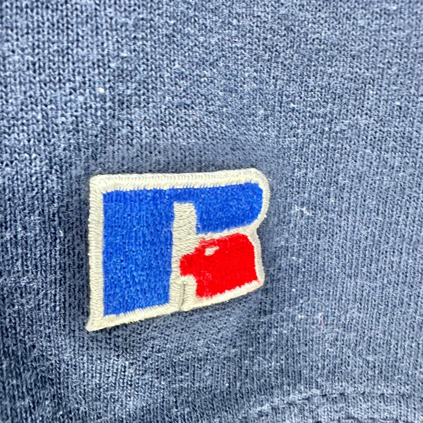 Vintage Russell Athletic Shorts Mens M Navy Blue Cotton Poly Blend Elastic Waist