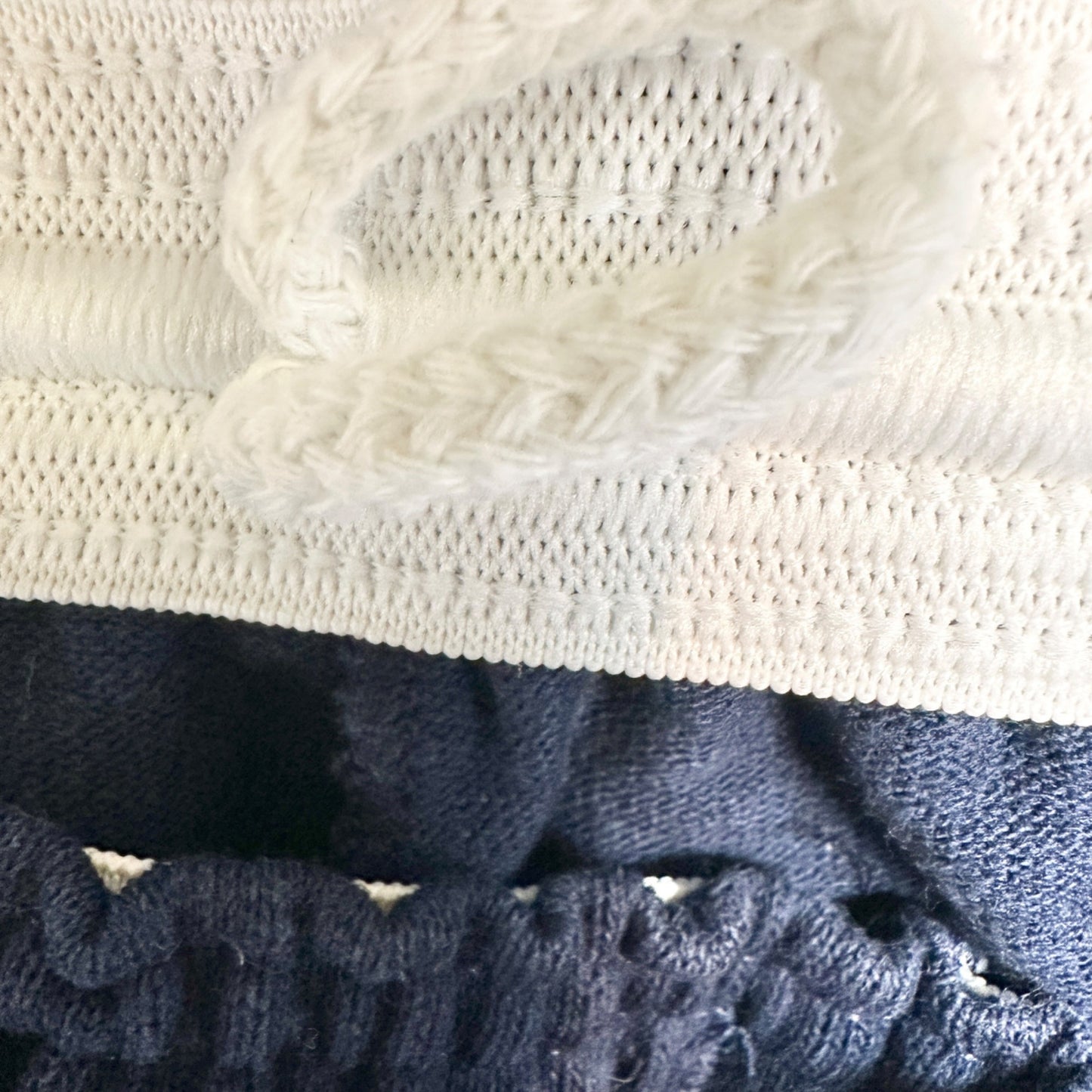 Vintage Russell Athletic Shorts Mens M Navy Blue Cotton Poly Blend Elastic Waist