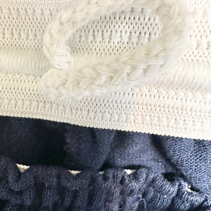 Vintage Russell Athletic Shorts Mens M Navy Blue Cotton Poly Blend Elastic Waist