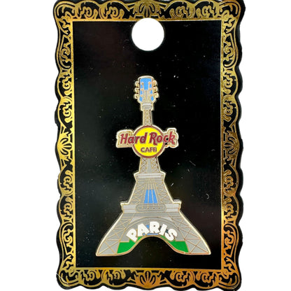 Hard Rock Cafe Pin Eiffel Tower Guitar Paris Limited Ed Souvenir Collectible NEW
