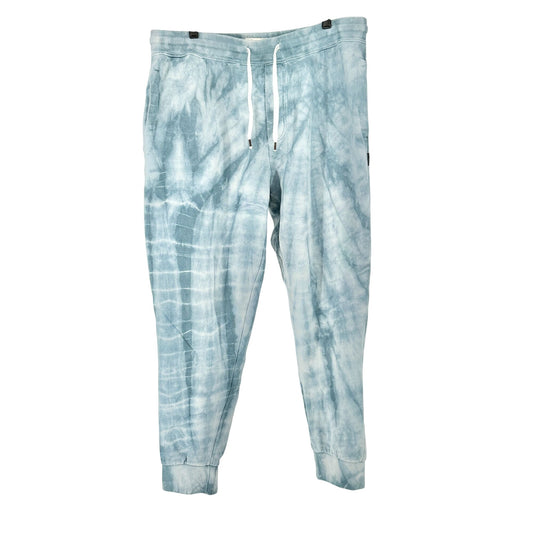 American Eagle Joggers Mens L Tall Super Soft Tie Dye Blue Cotton Poly Sweatpant