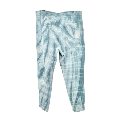 American Eagle Joggers Mens L Tall Super Soft Tie Dye Blue Cotton Poly Sweatpant