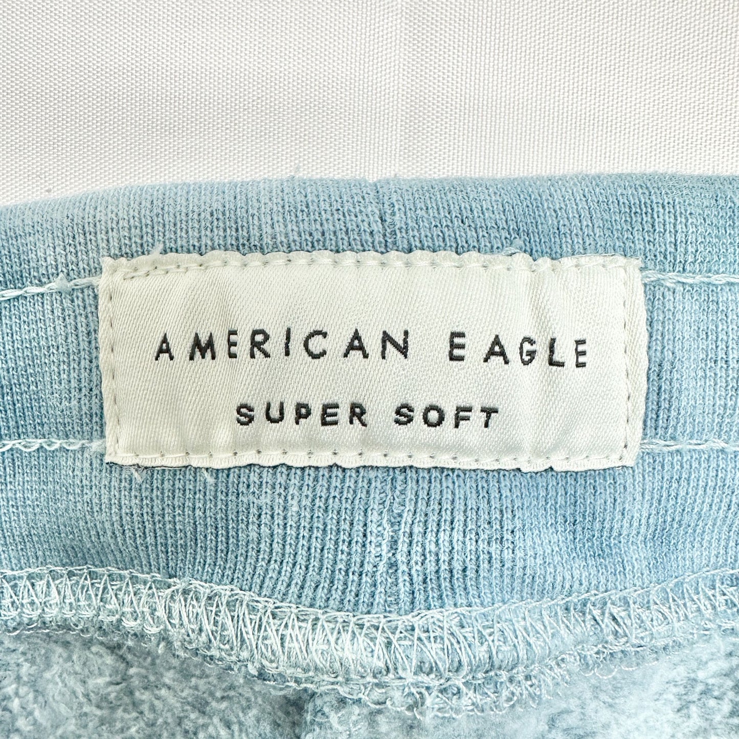 American Eagle Joggers Mens L Tall Super Soft Tie Dye Blue Cotton Poly Sweatpant