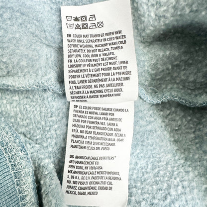 American Eagle Joggers Mens L Tall Super Soft Tie Dye Blue Cotton Poly Sweatpant