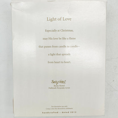 Hallmark Keepsake Light Of Love Candle Ornament 2012 Christmas Decoration 3.5"W