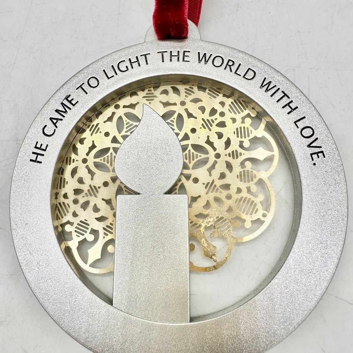 Hallmark Keepsake Light Of Love Candle Ornament 2012 Christmas Decoration 3.5"W