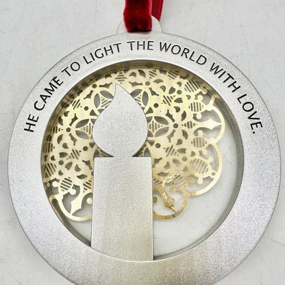 Hallmark Keepsake Light Of Love Candle Ornament 2012 Christmas Decoration 3.5"W