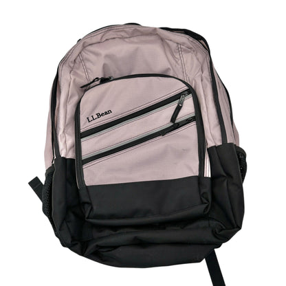 LL Bean Backpack Pink Black Multiple Compartments Headphone Port Computer Pocket