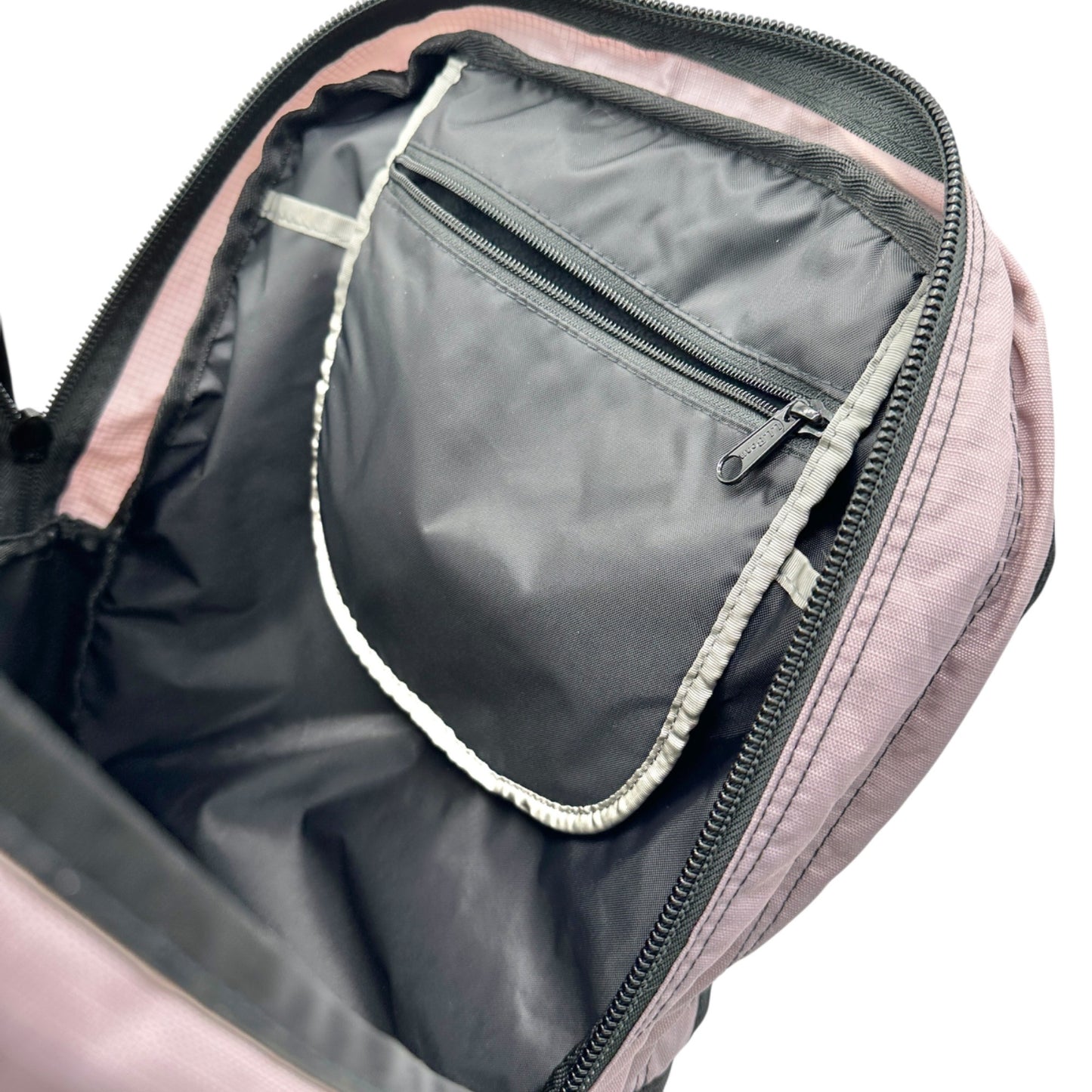 LL Bean Backpack Pink Black Multiple Compartments Headphone Port Computer Pocket