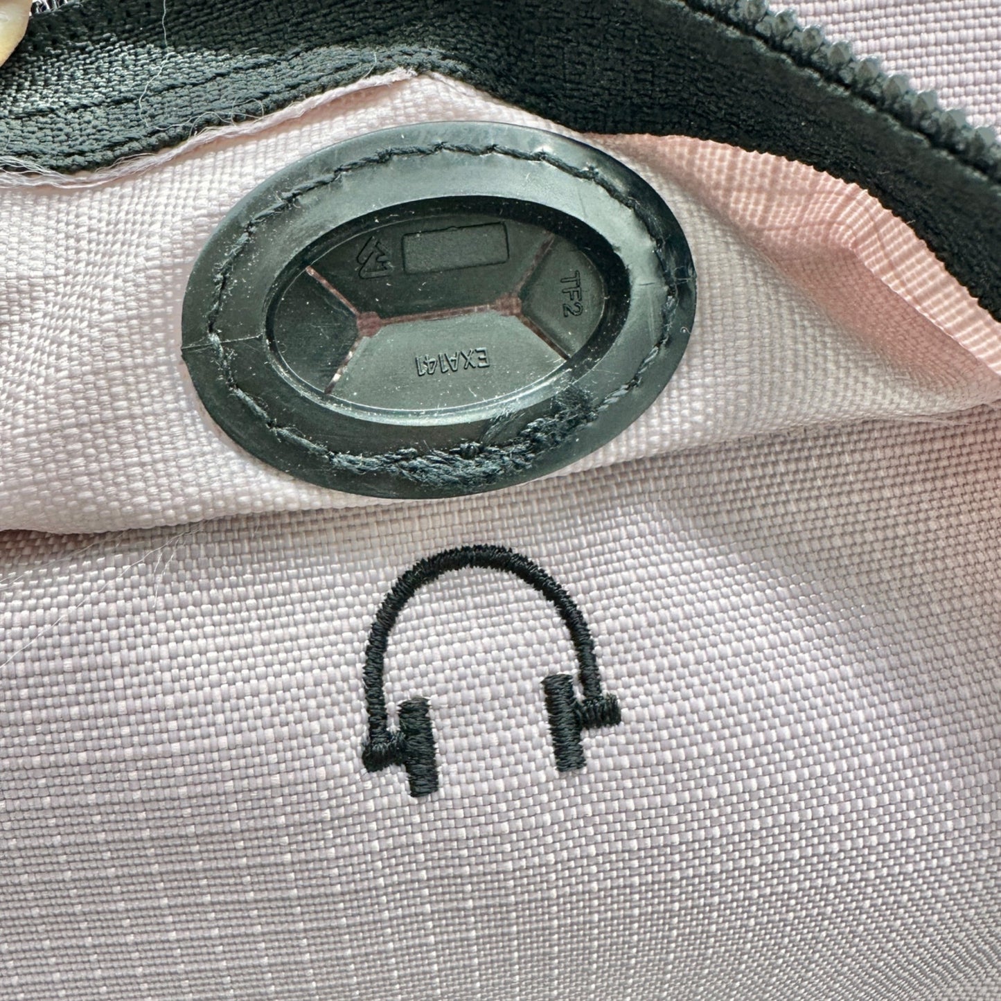 LL Bean Backpack Pink Black Multiple Compartments Headphone Port Computer Pocket