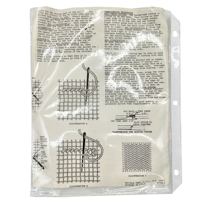 White House Heirlooms Needlepoint Pillow Pattern and Yarn Kit 1972 No Canvas