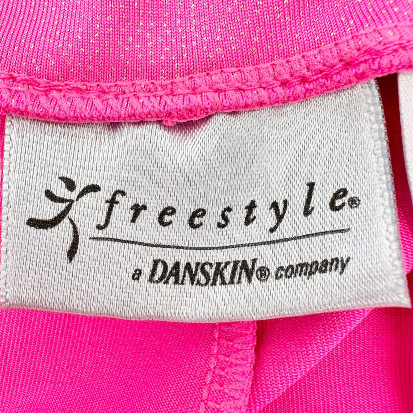 Freestyle by Danskin Shorts Girls L (10-12) Pink Silver Sparkle EUC