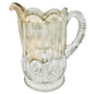 Michigan No 15077 EAPG Glass Pitcher Scalloped Gold Tint Vtg Childrens Tableware
