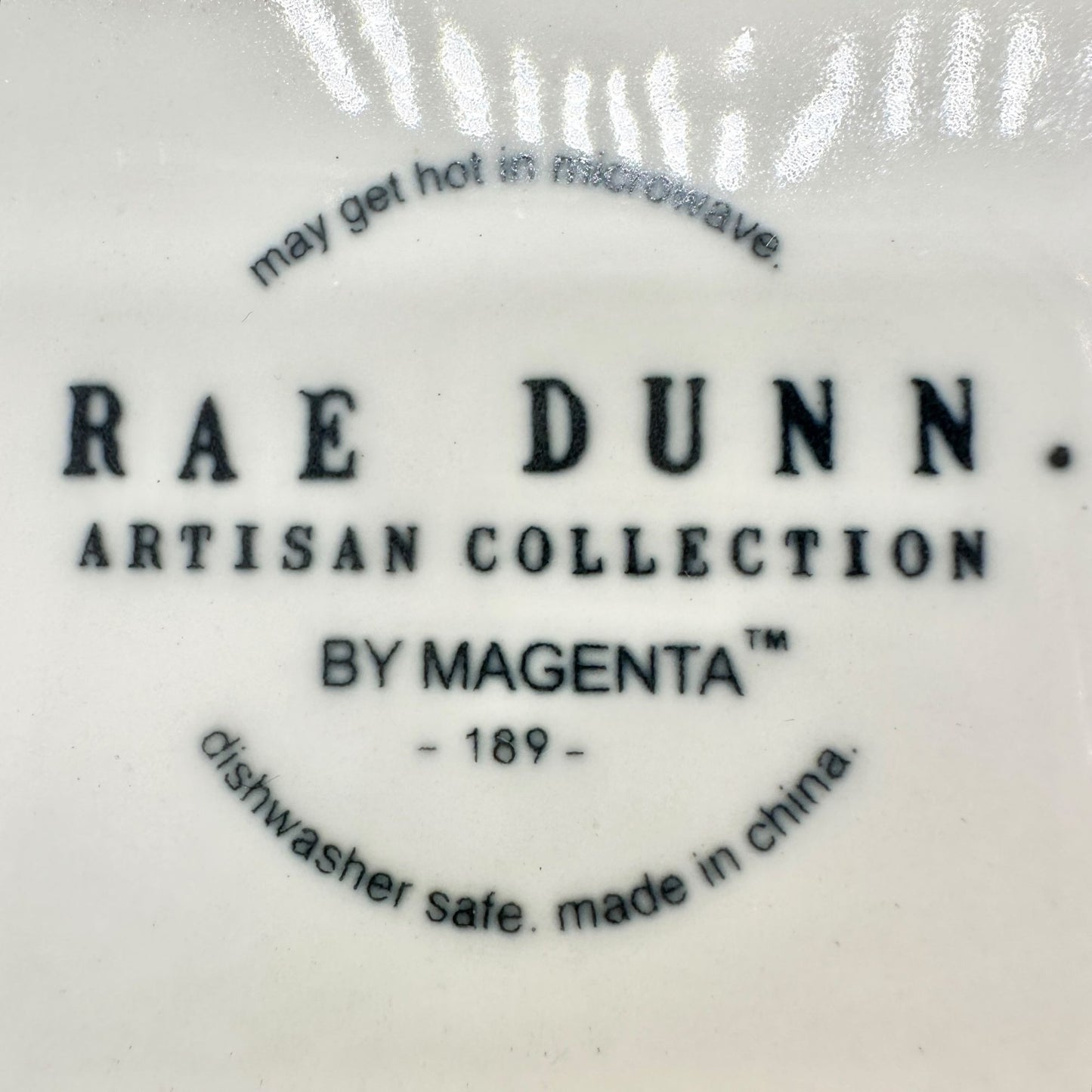 Rae Dunn Aristan Collection 20 oz Mug ORAR Spanish for PRAY White w Black NEW