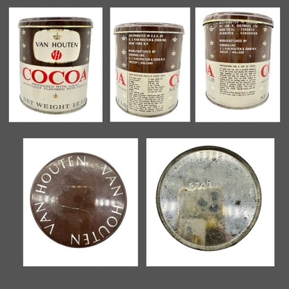 Vintage Devoine Mavis Chocolate Tin Hersheys Ice Cream Box Van Houten Cocoa Can