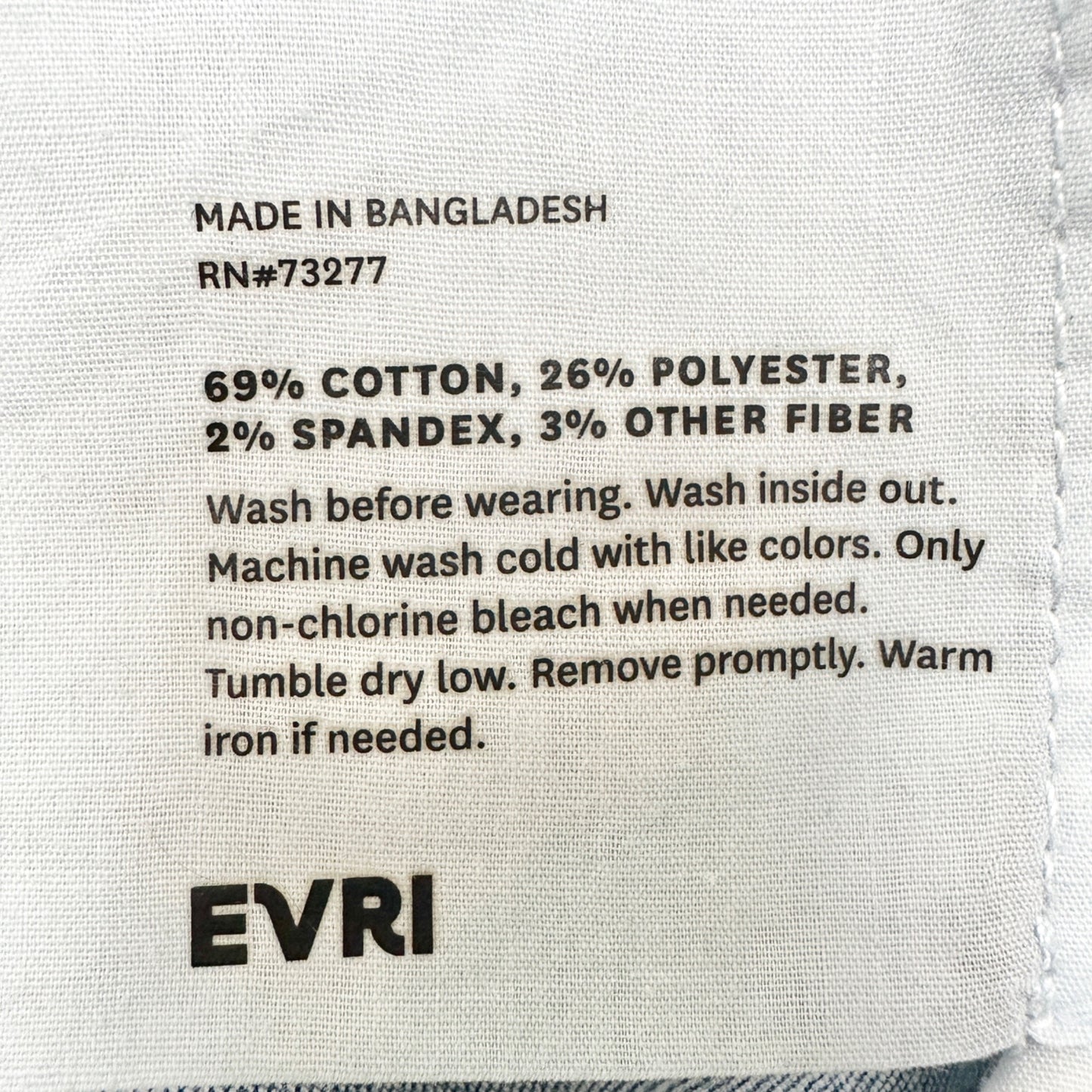 EVRI Denim Jeans Womens 18W Button Fly High Rise Bootcut Light Wash Vintage Look