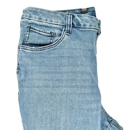 EVRI Denim Jeans Womens 18W Button Fly High Rise Bootcut Light Wash Vintage Look