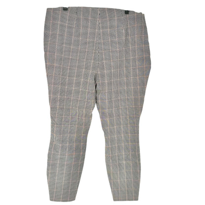 EVRI Pants Womens 2X Houndstooth Plaid Pull-On Stretch Classic Timeless Design