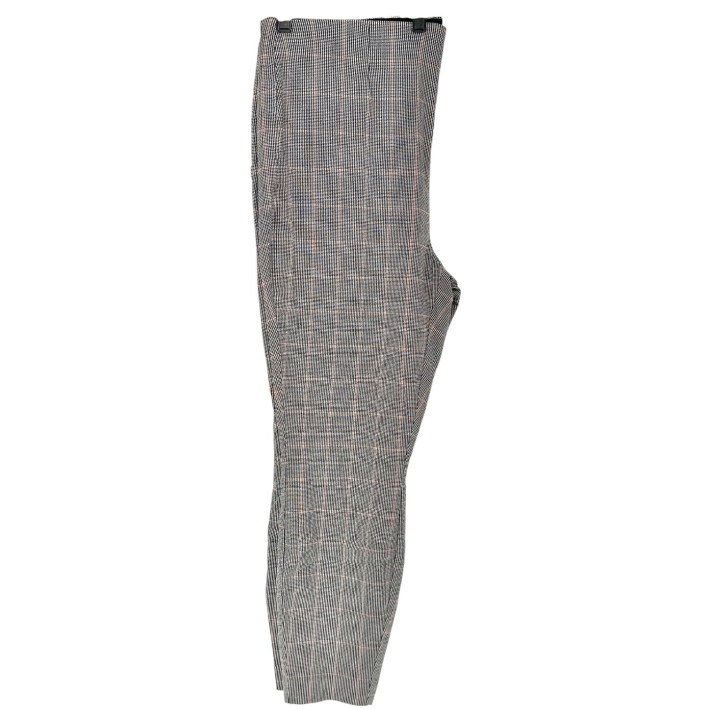 EVRI Pants Womens 2X Houndstooth Plaid Pull-On Stretch Classic Timeless Design