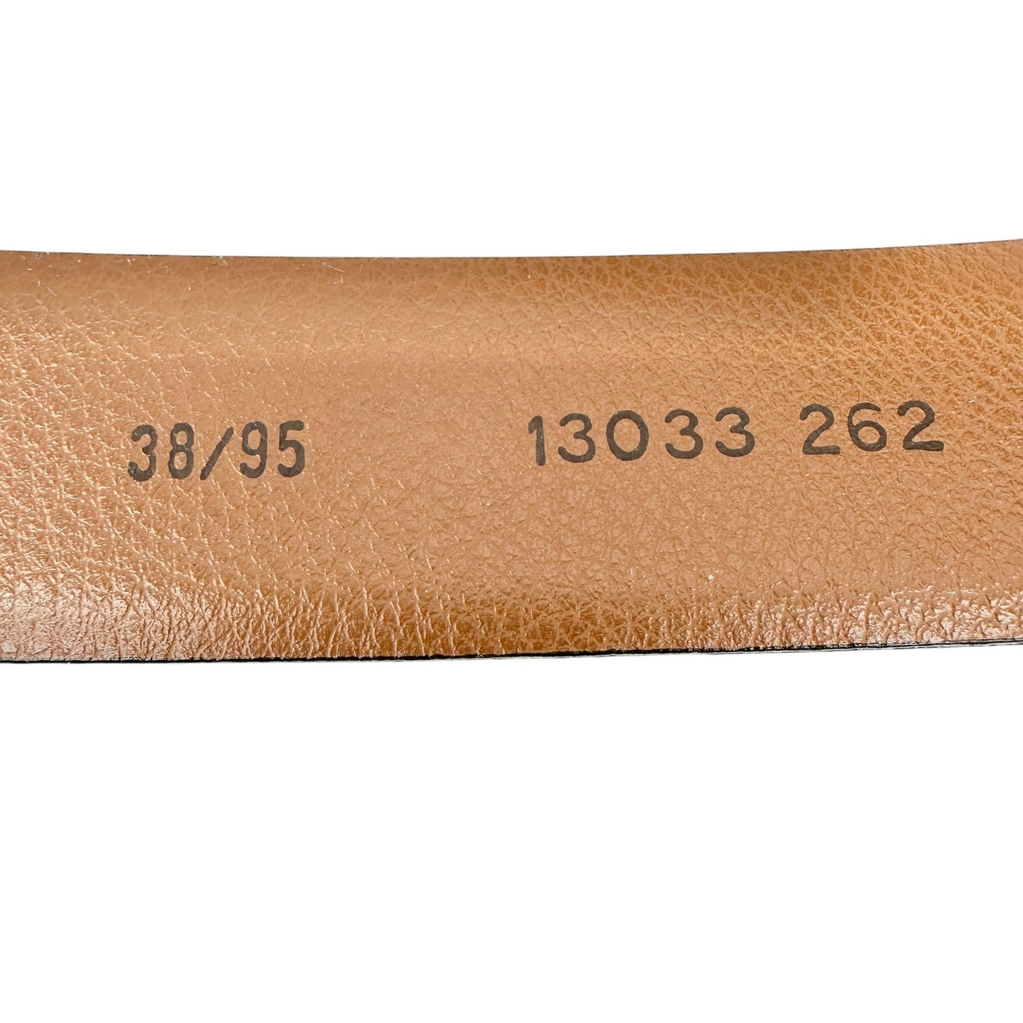 Joseph Abboud Belt Mens 38 Italian Handcrafted Genuine Leather Tan Silver Buckle