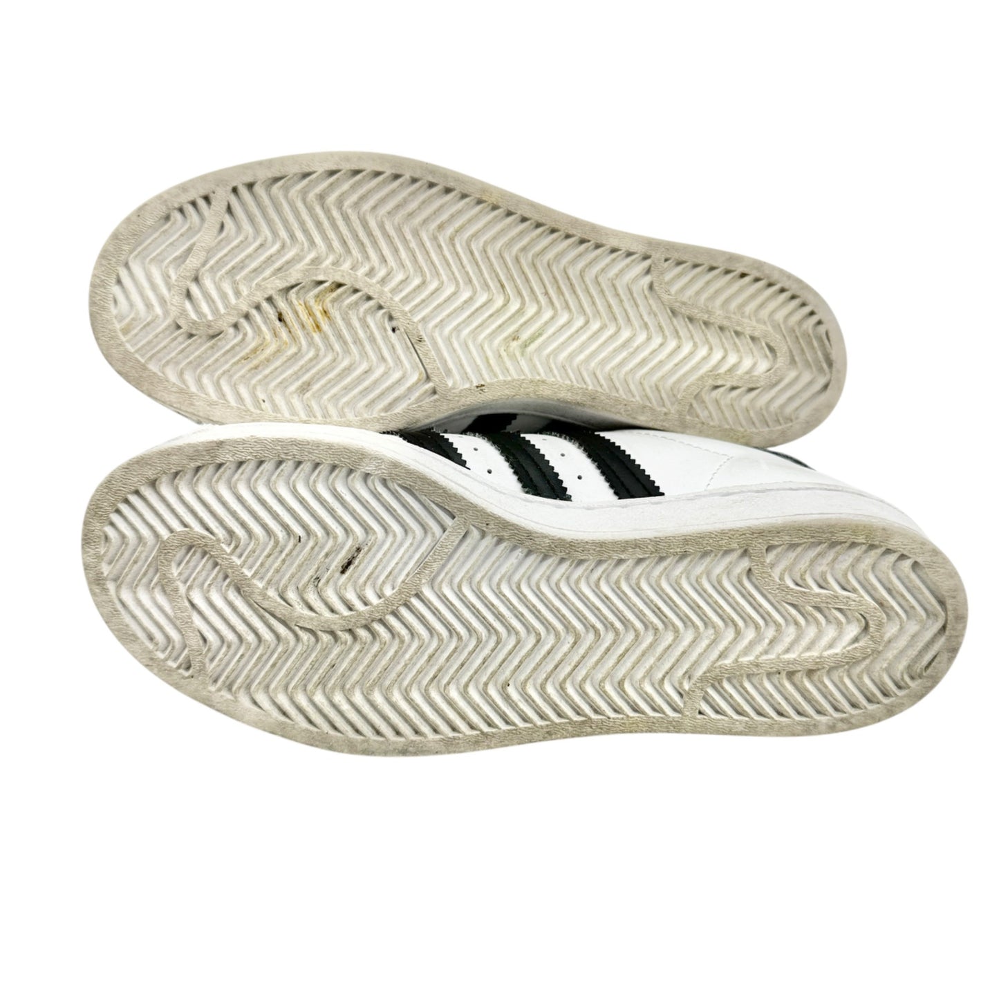 Adidas Superstar Sneakers Womens Sz 4 US White Black Stripes Shell Toe Vtg Style