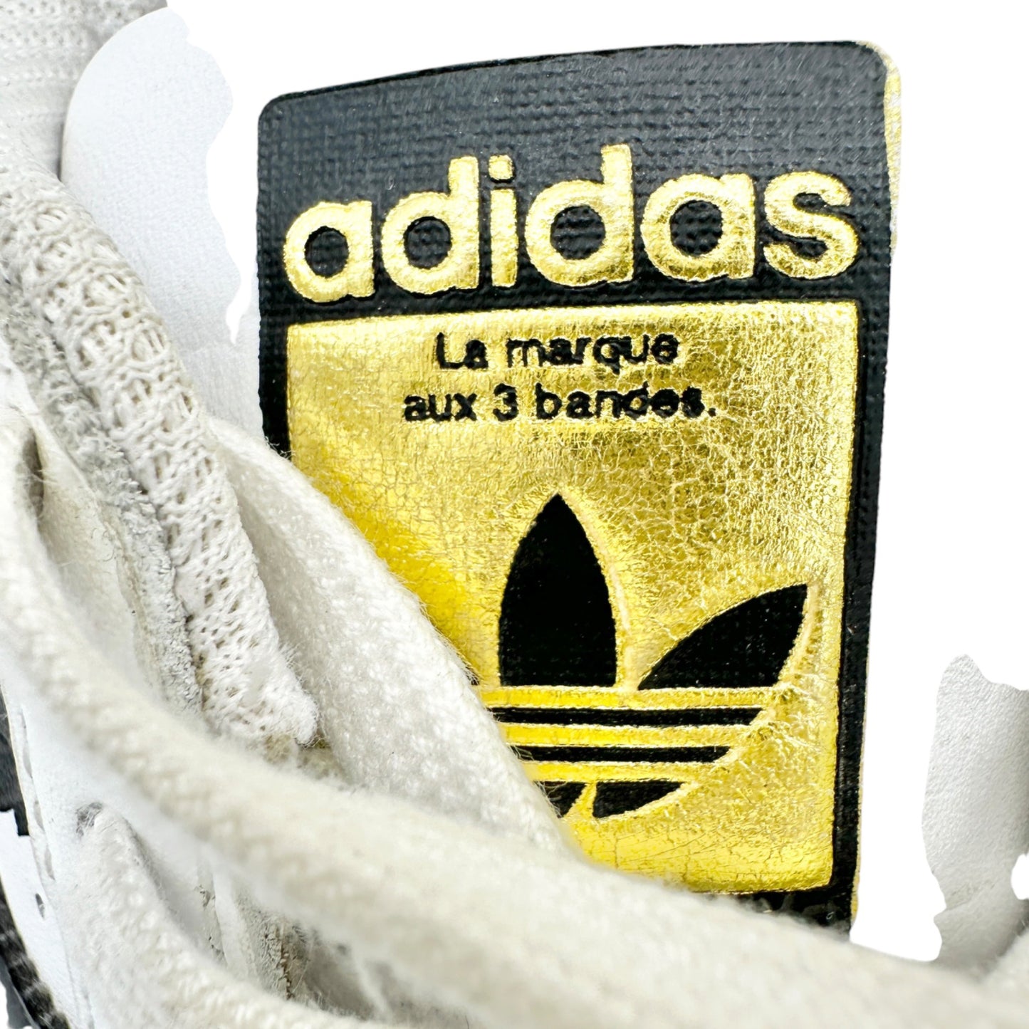 Adidas Superstar Sneakers Womens Sz 4 US White Black Stripes Shell Toe Vtg Style